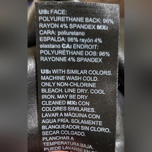 WHBM Vegan Leather Runway Legging - Picture 5 of 7